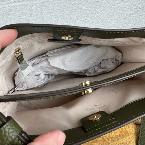 Kate Spade New York Julia Medium Bucket Bag – Seaweed Green – NWT - Picture 9 of 10